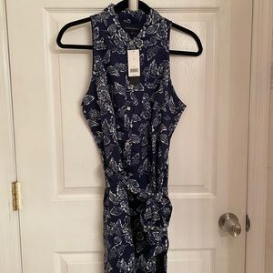Sleeveless Navy Banana Republic Dress